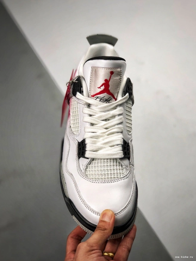 Rep (nike) OG White Jordan 840606-192 Cement Air 4 0703